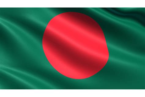 Bangladesh Flag Waving Fabric Texture Grafik Von Bourjart 20