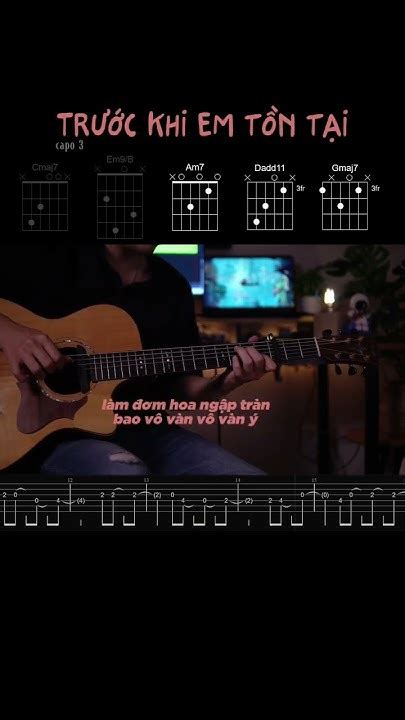 Trước Khi Em Tồn Tại Guitar Tab Solo Youtube