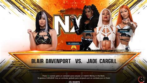 Wwe K Blair Davenport Vs Jade Cargill At Nxt Wwe Wwe K Youtube