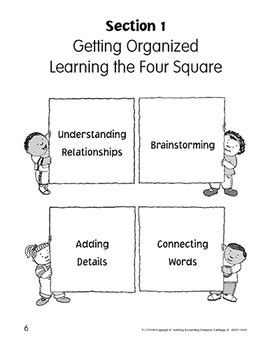 Four Square Writing Method For Grades By Lorenz Educational Press