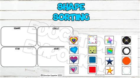 Sen Activity Shape Sorting Activities Teaching Resources