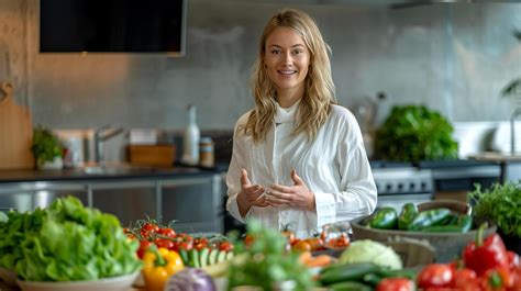 Ai Generated A Nutritionist Giving A Presentation On Healthy Eating