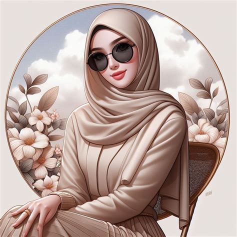 Pin By Asiyat On Hijab Cartoon Muslims In Hijab Cartoon Girl