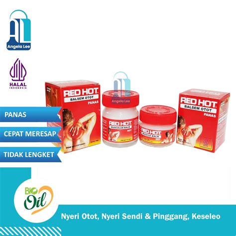 Promo RED HOT Balsem Otot Panas Pijat Pegal Nyeri Pinggang Sendi Otot Diskon Di Seller Angela
