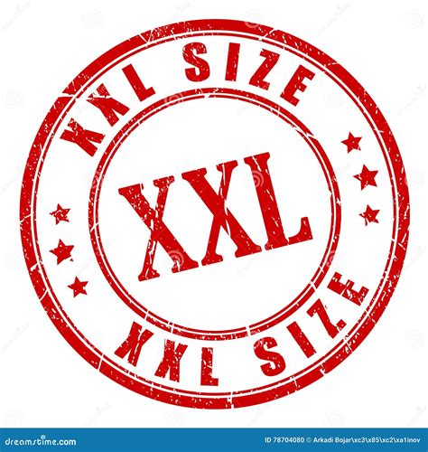 xxl big size stamp stock vector illustration