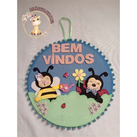 Enfeite De Porta Bem Vindos Em Eva Shopee Brasil