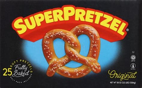 SuperPretzel Original Baked Soft Pretzels, 25 ct / 2.52 oz - Kroger