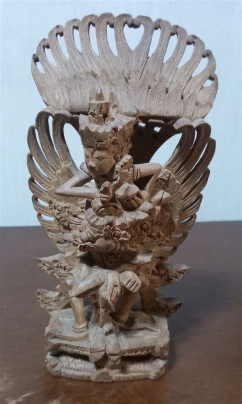 Vishnu On Garuda Wood On Carousell