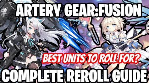 Artery Gear Fusion Reroll Guide Artery Gear Youtube