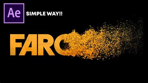 After Effects Tutorial Particles Logo Text Animation Simple Way