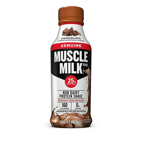 Muscle Milk Non Dairy Protein Shake Chocolate, 168.0 FL OZ - Walmart.com - Walmart.com