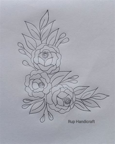 Rup Handicraft En Instagram Beautiful Flower Hand Embroidery Tutorial