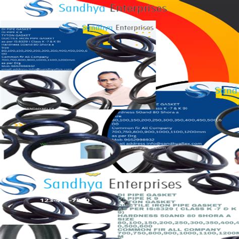 Epdm Gasket K 9 At Rs 350 Piece Epdm Rubber Gasket In Hyderabad Id 2850637447733