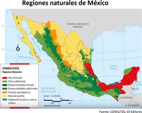 La Diversidad En M Xico Regiones Naturales Geograf A Primero De