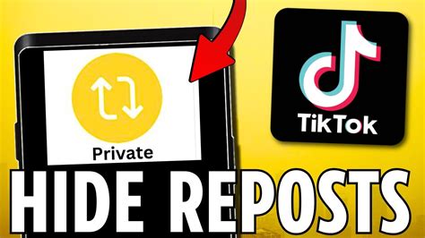 How To Hide Reposts On Tiktok Youtube