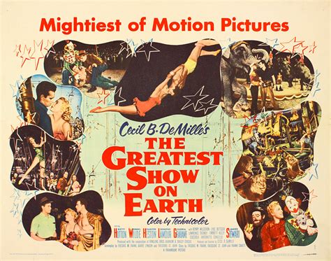 The Greatest Show on Earth Original 1952 U.S. Half Sheet Movie Poster ...