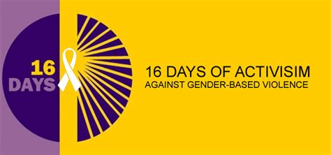 16 Days Of Activism Against Gender Based Violence Kicks Off