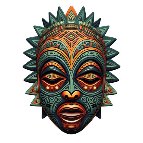 Premium Psd African Tribal Mask Clip Art