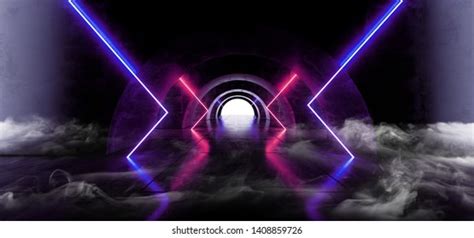 Circle Glow Sci Fi Neon Modern Stock Illustration 1393651889 Shutterstock