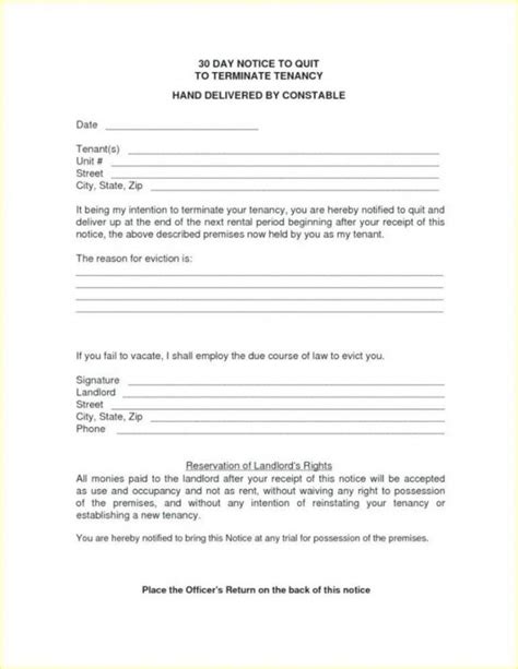 Editable Notice Of Moving Out Template Example Tacitproject