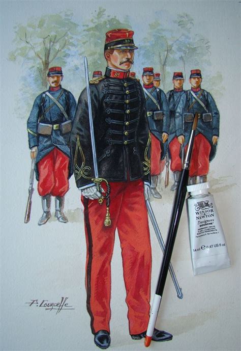 French 89th Line Infantry Lieutenant C1895 By Pcourcelle French