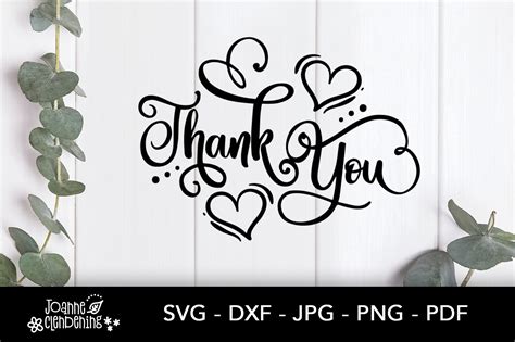 Thank You Use For Cutting Machines Graphic By Joanne Clendening · Creative Fabrica