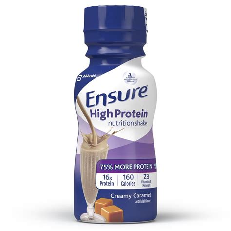 Ensure High Protein Nutrition Shake Creamy Caramel 8 Fl Oz Bottle