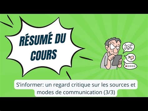 S Informer Un Regard Critique Sur Les Modes Et Sources D Information