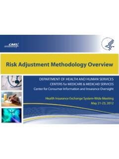 Risk Adjustment Methodology Overview Risk Adjustment Methodology