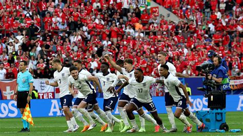 Euros England Beat Switzerland On Penalties Reach Semi Finals