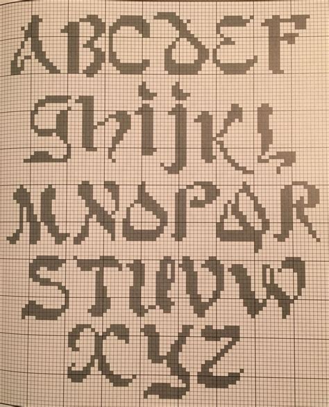 Alphabet ABC cross stitch Sticken kreuzstich Buchstaben häkeln