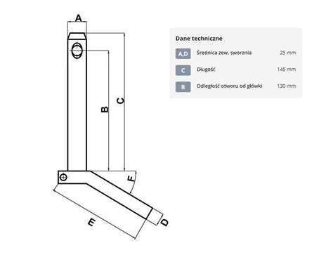 Sworzeń z uchwytem 25x157 mm zawleczka Ciągnik Maszyny Kowale