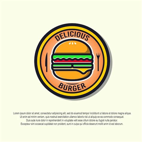 Premium Vector Burger Logo Design Vector