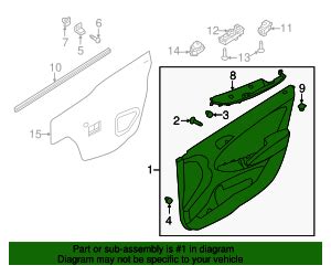 Hyundai R Sbg Door Trim Panel Hyundai Accent Oem