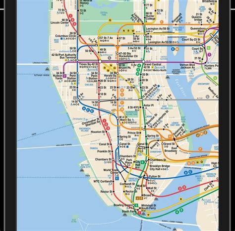 Subway R Train Map