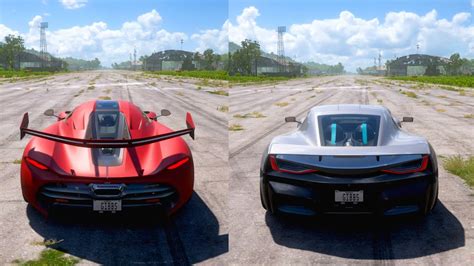 Hp Koenigsegg Jesko Vs Hp Rimac Concept Drag Race Forza