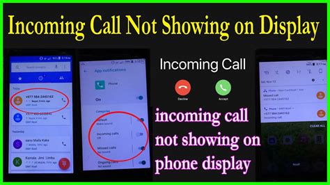 How To Fix Incoming Call Not Showing On Display In Android Incoming