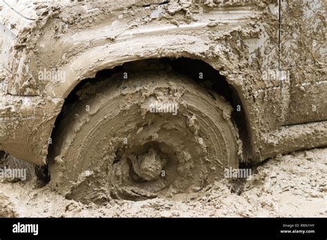 4x4 Dirt Car In Mud Stock Photo Alamy