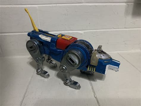 Vintage 1981 Yandk Gb 36 Voltron Blue Lion 7” Diecast Taiwan Action