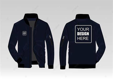 Free Bomber Jacket Vector Mockup Template Template Download on Pngtree