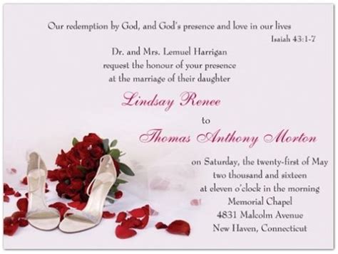 Christian Wedding Invitation Wording Bible