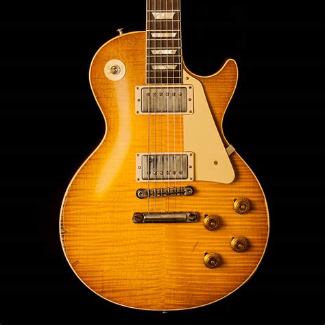 Gibson Les Paul Standard 1959 Lemon Burst Ultra Heavy Aged Reverb