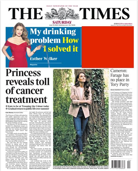 Times Front Page Th Of June Tomorrow S Papers Today