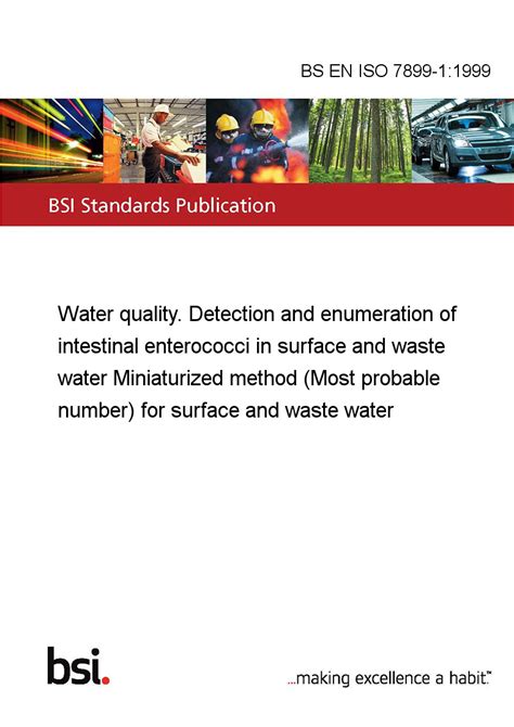 BS EN ISO 7899 1 1999 Water Quality Detection And Enumeration Of