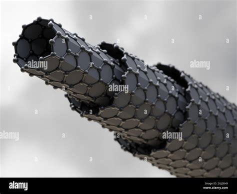 Graphene Multi Walled Carbon Nanotubes D Illustration Stock Photo Alamy