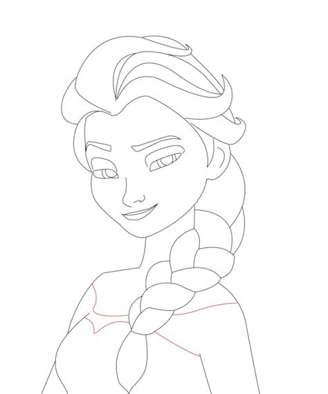 How To Draw Elsa From Frozen Draw Central