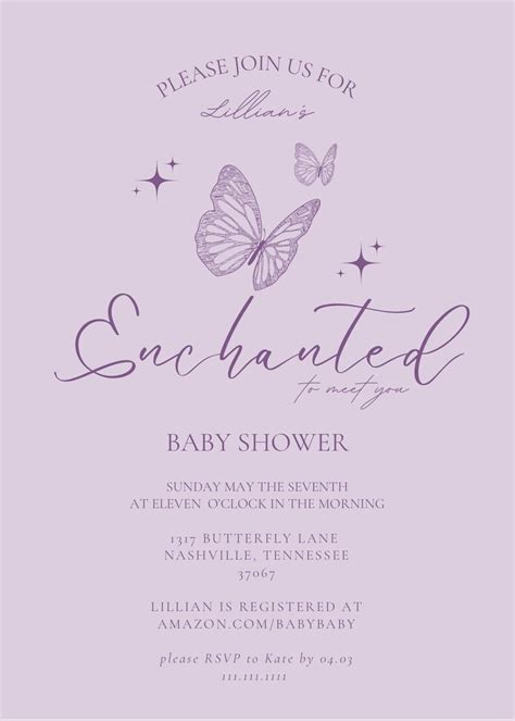 Custom Baby Shower Invite Swift Baby Shower Enchanted Digital Baby