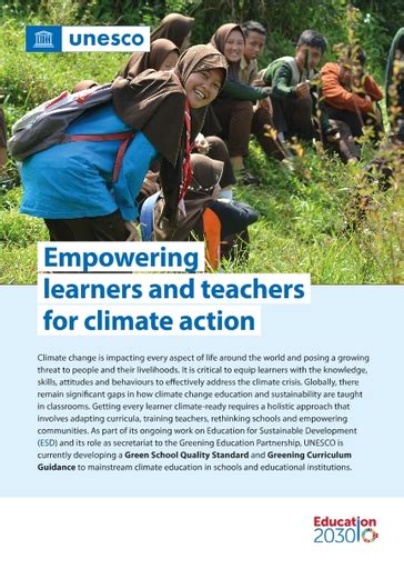 Empowering Learners And Teachers For Climate Action