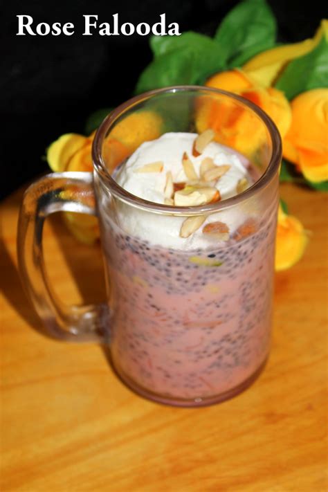 Falooda Recipe Royal Falooda Or Rose Faluda Yummy Indian Kitchen