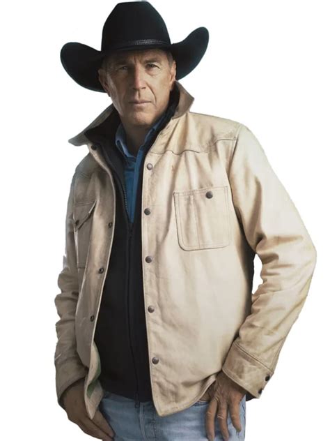 Buy Yellowstone Season 5 John Dutton Cream White Jacket